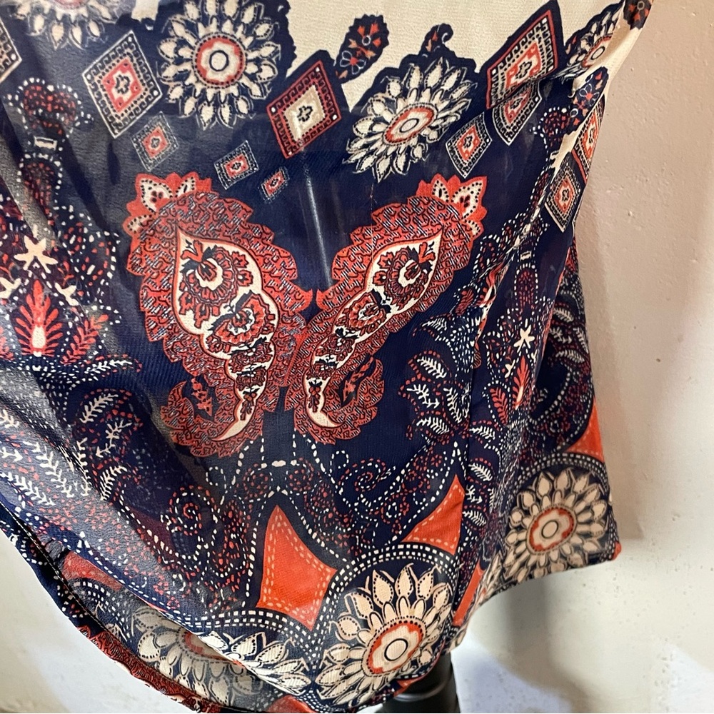 #0230 Live 4 TRUTH- Paisley Kimono w/ a hint of Hanker-chief-M - Picture 6 of 9